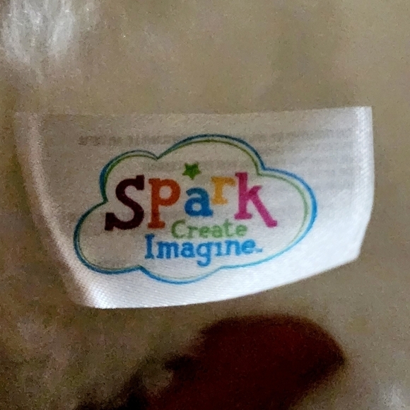 NWT Spark Create Imagine Unicorn Plush Stuffed Animal Rattle Crinkle Ears White - Picture 11 of 12